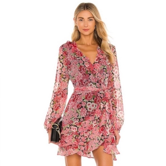 REVOLVE | Dresses | Bardot Triple Frill Dress In Pink